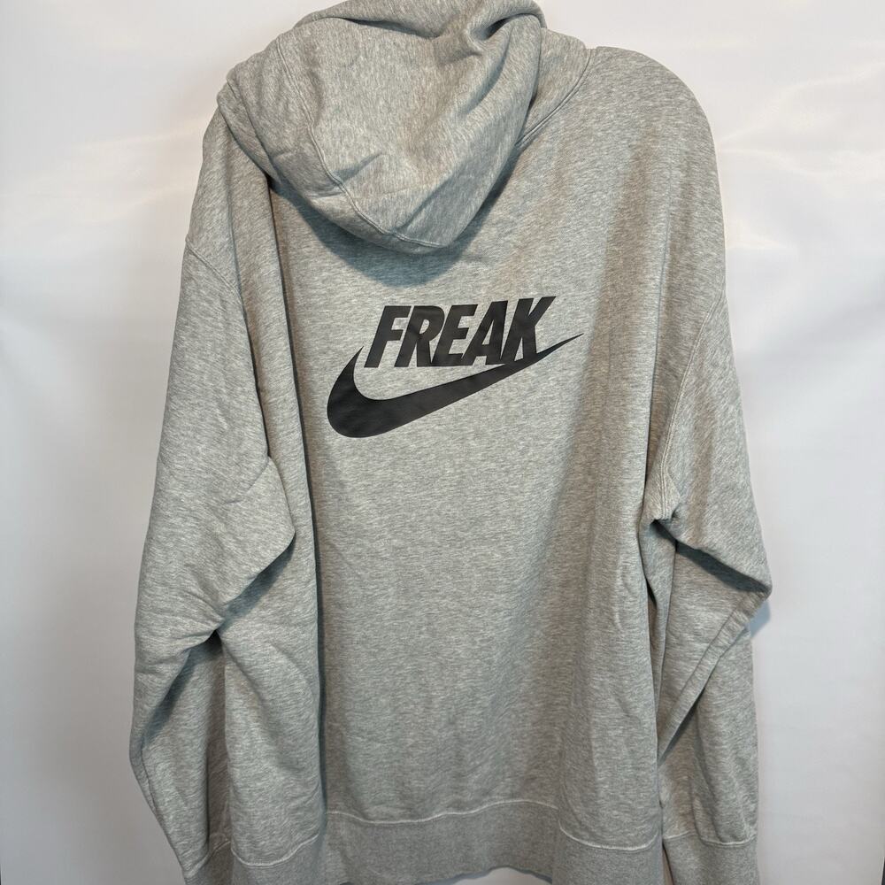Nike Giannis FREAK Pullover Hoodie Sweater Mens XXL Gray CZ0439-063 - Picture 3 of 10